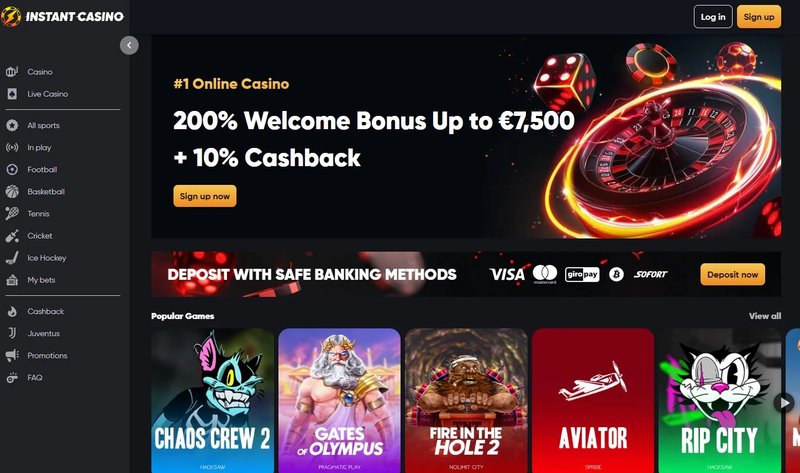 Présentation de instant casino france